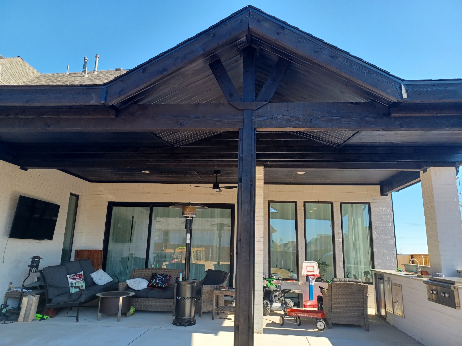 Covered patio project