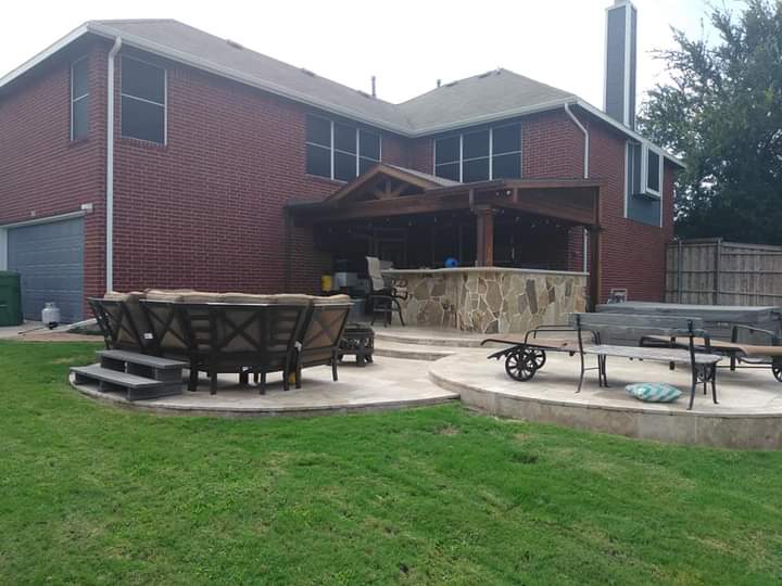 Covered patio project